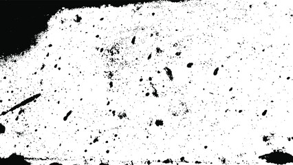 Rustic grunge vector texture with grain and stains. Abstract noise background. Weathered surface. Dirty and damaged. Detailed rough backdrop. Vector graphic illustration with transparent white. EPS10.