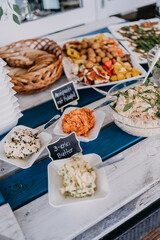 Buffet auf einer Hochzeit | Abendessen