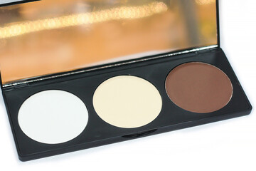 palette set of eyebrow shadow cosmetics