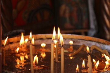 candles in church