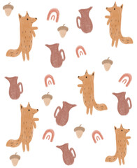 Pattern animals fox 