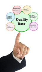 Six characteristics of Quality Data.