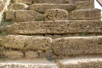 Natural stone texture. Wallpaper - stone surface.