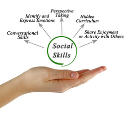 Five expressions of Social Skills