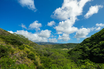 clouds over the mountains