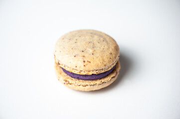 Sweets macaroons candies concept on  background