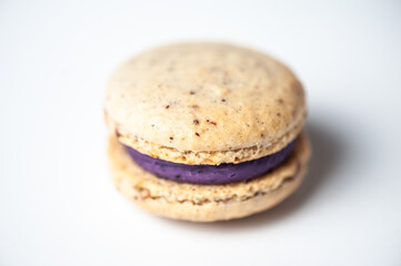 Sweets macaroons candies concept on  background