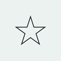 Obraz premium Star vector icon illustration sign
