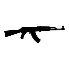 Fototapeta premium Illustration of AK-47 Weapon icon
