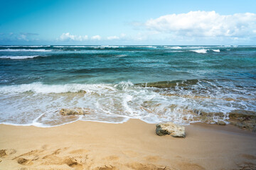waves on the beach