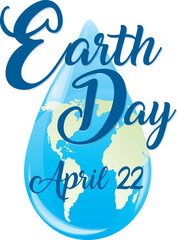 Obraz premium Earth Day Water