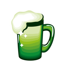 green beer glass