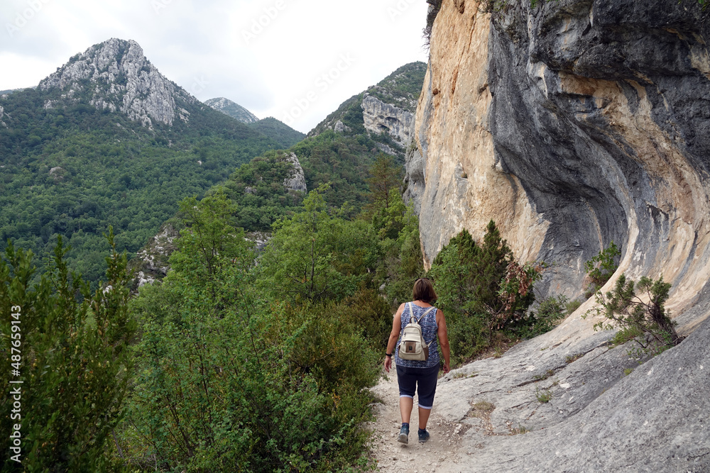 Poster wandern in der verdonschlucht