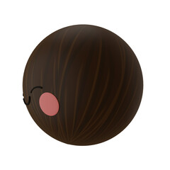 Cute allspice in cartoon style. 3d render illustration.