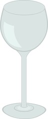 Vector illustration of a glass of wine