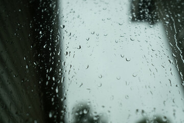 water drops on a window