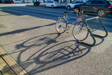 Fototapeta na wymiar estacionamento de Bicicleta, bike