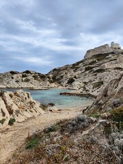 landscape with rocks
