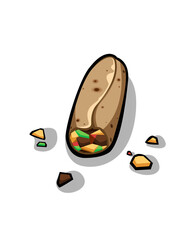 Morning Taco Isolated