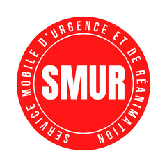 Symbole SMUR service mobile d'urgence et de réanimation