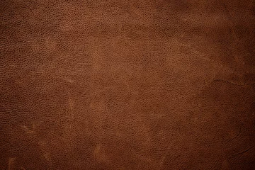 Deurstickers dark brown natural leather texture. vintage background © dmitr1ch