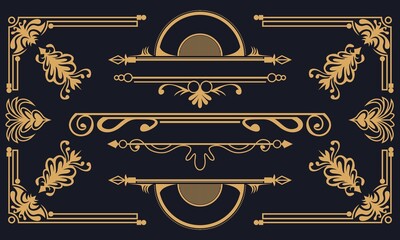 Vintage frame ornamental vintage retro vector illustration for your company or brand