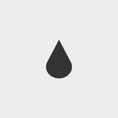 Fototapeta premium Drop of water vector icon illustration sign