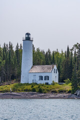 Rock Harbor Lighthouse, Isle Royale National Park, Michigan, USA