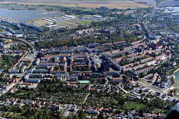 Prenzlau, Stadtzentrum mit St. Marienkirche 2016
