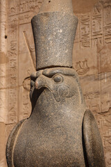 Horusstatue, Edfu Tempel, Horus Tempel, Edfu, Ägypten