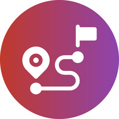 distance gradient icon