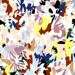 Seamless flowers pattern, modern floral design, textile design.