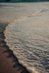 Wave foam in Portugal