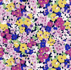 Seamless flowers pattern, modern floral design, textile design.