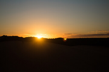 sunset in the dunes