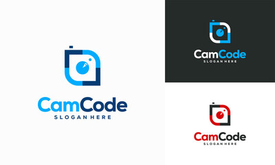 Camera logo designs concept vector, Photography logo template icon