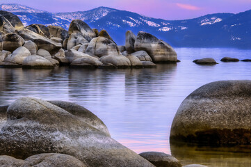 Lake Tahoe, Nevada east shore sunrise