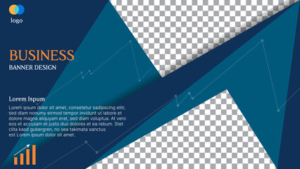 abstract business blue background. vector illustration