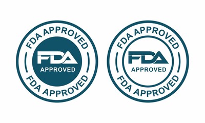 FDA approved badge design logo. Suitable for emblem symbol business.