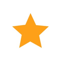 shiny gold star icon on a white background, eps. star gold orange vector.
