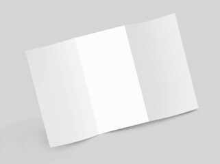 White Blank Document envelope Poster mockup 