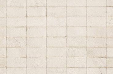 Abstract beige wall marble tiles ceramic background. Design geometric texture decoration.