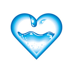 water inside heart