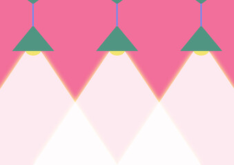 抽象的な照明装置のイラスト