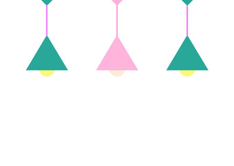 抽象的な照明装置のイラスト