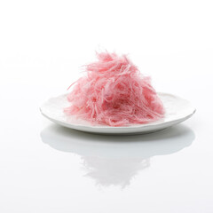 Rambut Nenek, Indonesian Traditional Cotton Candy, Usuallu Served with Cracker.