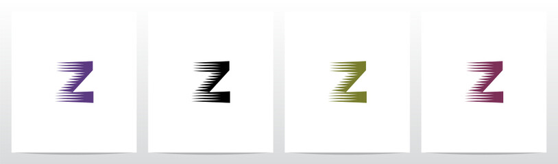  Vintage Engraving Letter Logo Design Z