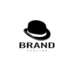 elegant hat logo. describe the luxury and masculinity of a company. vector
