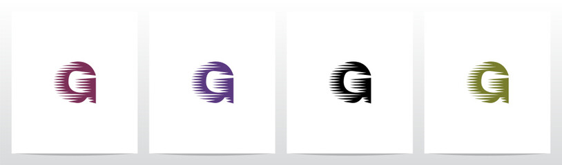  Vintage Engraving Letter Logo Design G