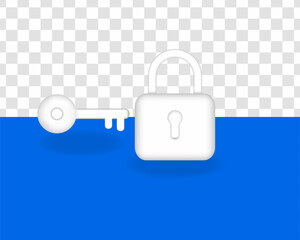 the door lock with the handle and a key. latch icon